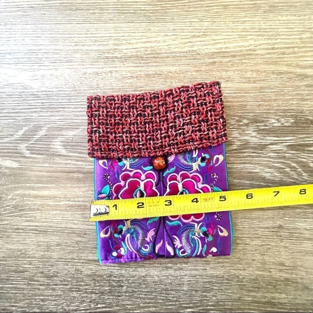 Embroidered crossbody bag